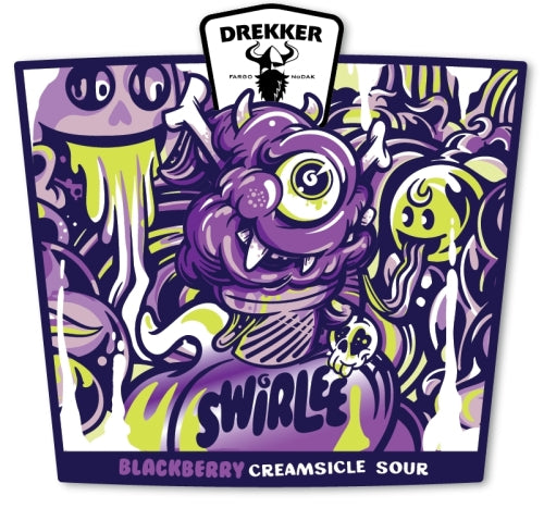 Drekker Swirlee  Blackberry Creamsicle