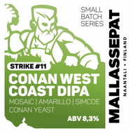 MallasSepät Small Batch Series: Strike #11 - Conan West Coast Double IPA
