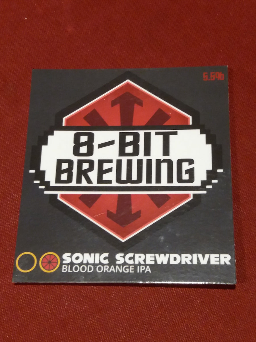 8-Bit Brewing Sonic Screwdriver Blood Orange IPA