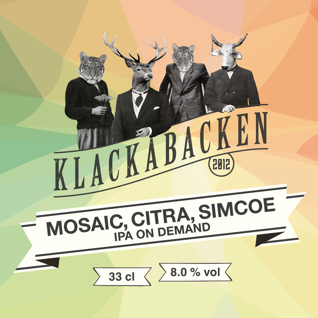 Klackabacken IPA on Demand - Mosaic, Citra, Simcoe