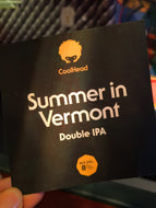 CoolHead Summer In Vermont Double IPA